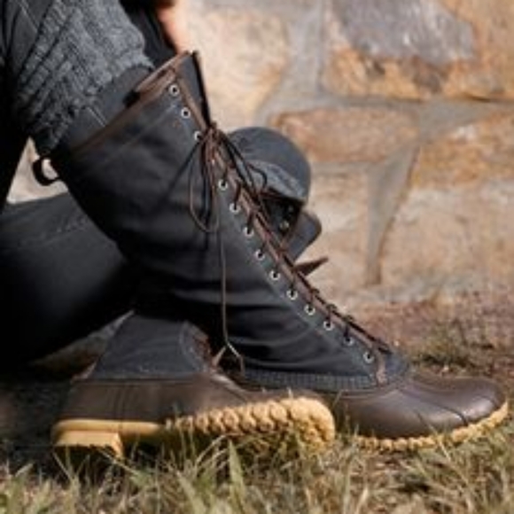Ll Bean Waxed Canvas Bean Boot 